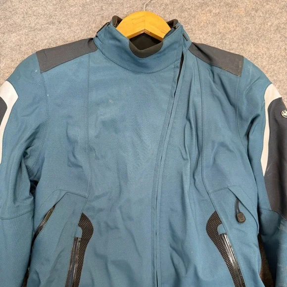 BMW Motorrad Tourshell Motorcycle Jacket Womens 38 Blue Armour Moto